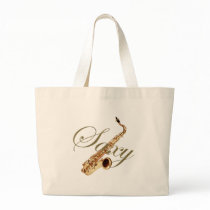 Feeling Saxy Tote Bags