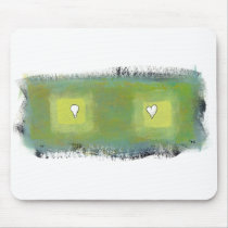 Feelings and thoughts fun modern art symbols mousepads