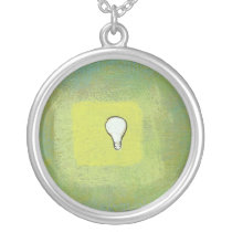 Feelings and thoughts fun modern art symbols necklaces
