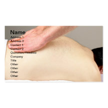 Feels So Good. Low Back Massage. Business Card Templates