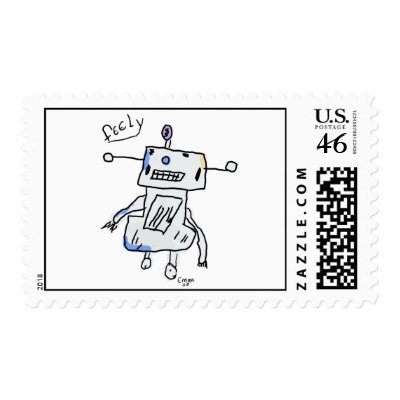 Feely the Robot Postage