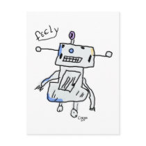 Feely the Robot Post Cards