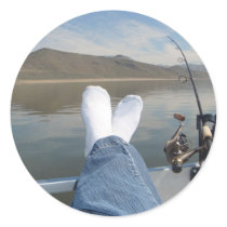 feet fishing sticker