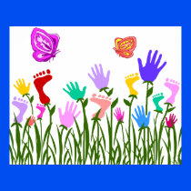 Feet n Hands garden poster