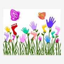 Feet n Hands garden poster