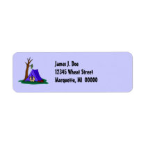 Feet Sticking Out From Tent Camper Address Labels labels