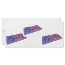Fehs as Fe Iron and Hs Hassium Rack Card Design