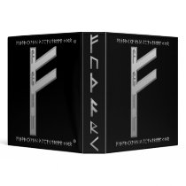 Fehu Rune grey binders