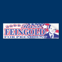 Feingold for President 2008 Bumper Sticker  bumper stickers