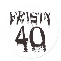 Feisty 40 sticker
