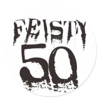 Feisty 50 round stickers