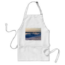 Feisty breaking waves on a florida beach aprons