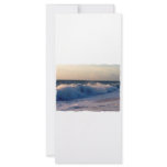 Feisty breaking waves on a florida beach rack card