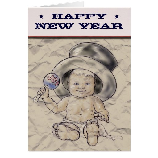 Felices Año Nuevo de bebé Tarjetas