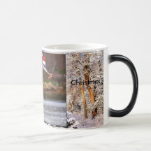 Felices Navidad de la garza Taza De Café