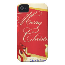 Felices Navidad iPhone 4 Case-Mate Funda