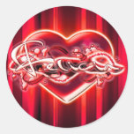 Felicia Round Sticker