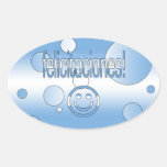 Felicitaciones! Argentina Flag Colors Pop Art Sticker