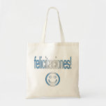 Felicitaciones! Guatemala Flag Colors Canvas Bags