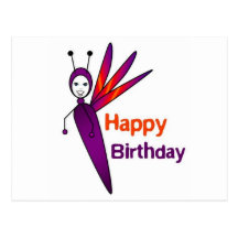 Felicity Firefly Happy Birthday Post Cards