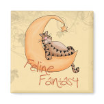 Feline Fantasy Fridge Magnets