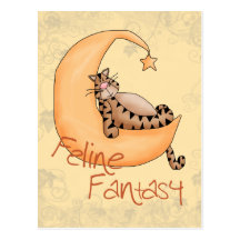 Feline Fantasy Post Card