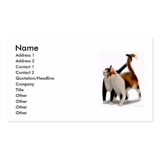 Feline Friends Profile Card Business Card