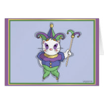 Feline Jester Card