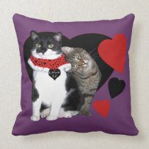 Feline Love You Throw Pillow