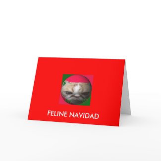 Feline Navidad card