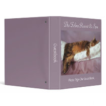 Feline Resort & Spa Guestbook binders by Victoreeah Feline Resort & Spa Guestbook binders