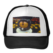 Felix amarillo las flores del gato gorros  