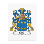 Felix Family Crest Postcard