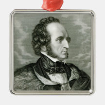 Felix Mendelssohn 2 Christmas Tree Ornaments