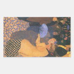 Felix Vallotton - In the music hall Rectangular Sticker