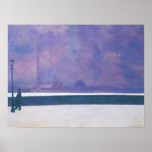 Felix Vallotton-The night in light fog Poster