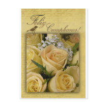 Feliz Cumpleanos Birthday Card postcards by perfectpostage Feliz Cumpleanos Birthday Card postcards