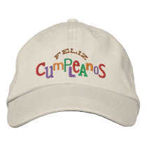 Feliz Cumpleaos Embroidery Hat Embroidered Baseball Cap
