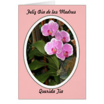 Feliz Dia de las Madres Querida Tia Greeting Card