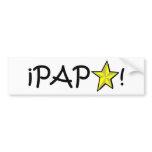 ¡Feliz día del padre - para el mejor! Bumper Sticker