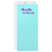 feliz Fin de Semana Happy Weekend Customized Rack Card