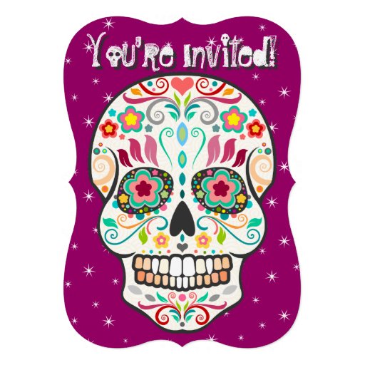 Feliz Muertos - Sugar Skull Custom Invitations