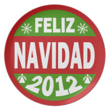 Feliz Navidad 2012 Plate