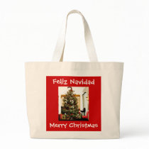 Feliz Navidad Bolsa bags by imperfectiomism Feliz Navidad Bolsa bags