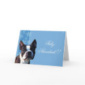 Feliz Navidad Boston terrier greeting card by ritmoboxer Feliz Navidad Boston terrier greeting card