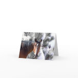 Feliz Navidad Caballos Nieve - Spanish Christmas Greeting Card