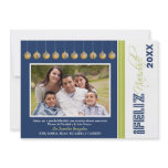 Feliz Navidad Custom Family Holiday Card (navy) Custom Invite