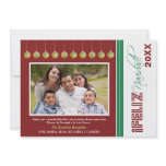 Feliz Navidad Custom Family Holiday Card (red) Announcement