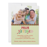 Feliz Navidad Family Photo Card Announcements