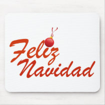 Feliz Navidad Merry Christmas mousepads by BoogieMonst Feliz Navidad Merry Christmas mousepads